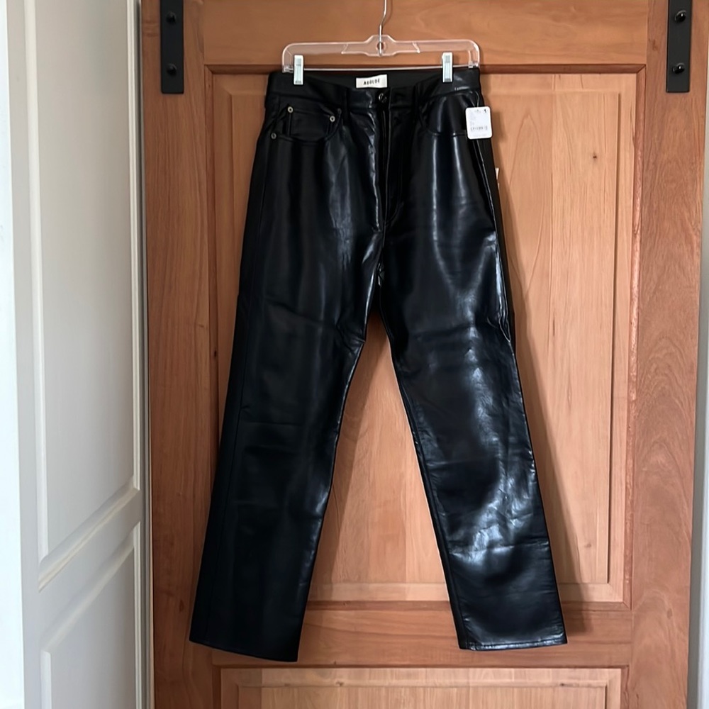 AGOLDE 90’s Pinch Waist, Recycled leather pants